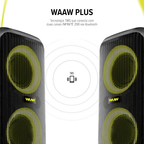Caixa de som portátil 160W RMS com Bluetooth By Alok - Infinite 200  110V/220V Caixa de som portátil 160W RMS com Bluetooth By Alok - Infinite 200  110V/220V