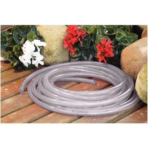 Mangueira cristal reforçada para jardim de 1/2