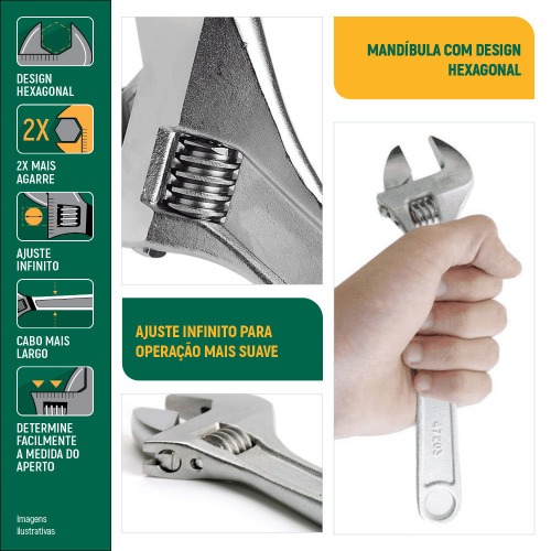 Chave ajustável 6 Chave ajustável 6