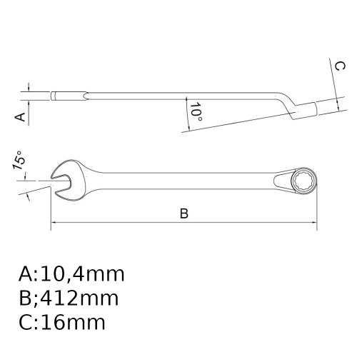 Chave combinada 1.1/4 Chave combinada 1.1/4