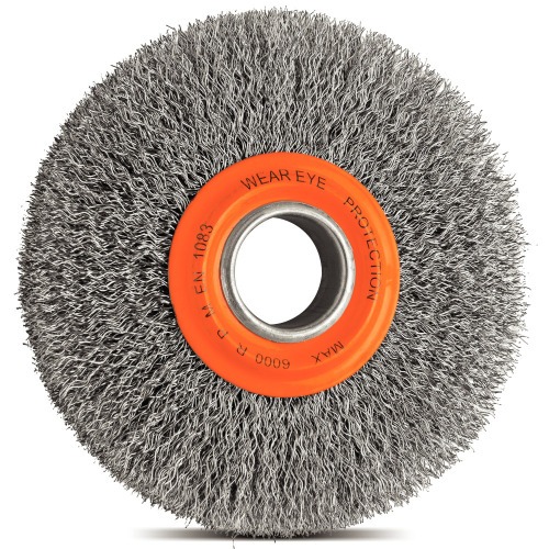 Escova de ao circular ondulada 6 x 3/4