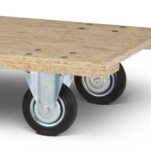 Carro plataforma com 1 aba tampo em madeira 300 kg - TM-98          