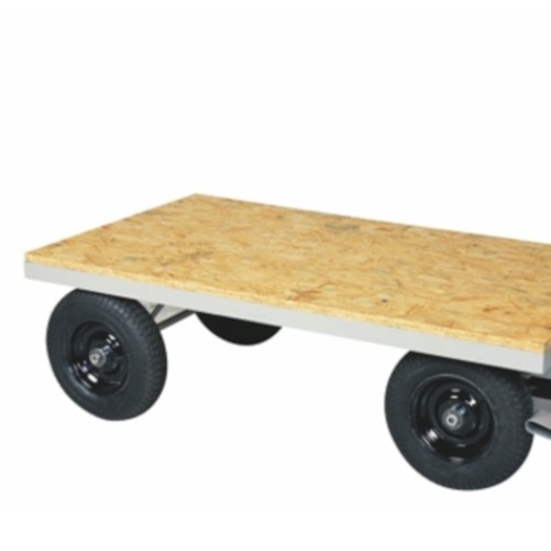 Carro plataforma com tampo em madeira capacidade de 1.200 kg  - TM-72 Carro plataforma com tampo em madeira capacidade de 1.200 kg  - TM-72