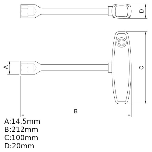Chave com cabo tipo canhão cabo  Chave com cabo tipo canhão cabo
