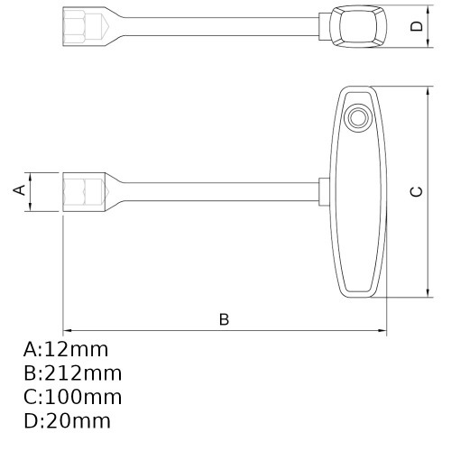 Chave com cabo tipo canho cabo 