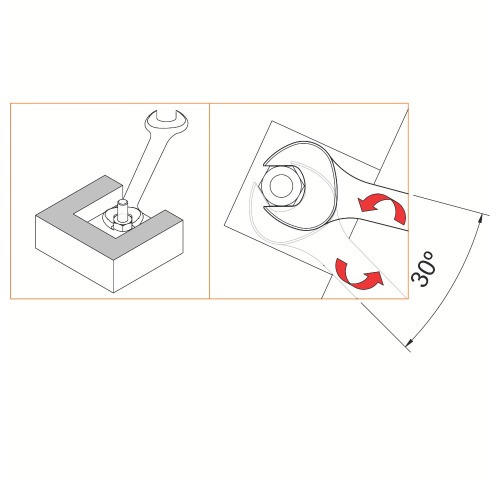 Chave fixa 20 x 22 mm a�o cromo van�dio