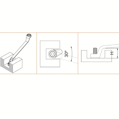 Chave estrela 18 x 19 mm a�o cromo van�dio com cartela