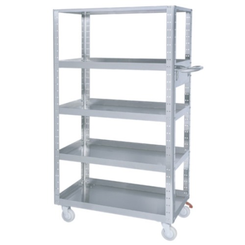 Estante em inox desmont�vel com 5 prateleiras 885 x 485 x 1630 mm