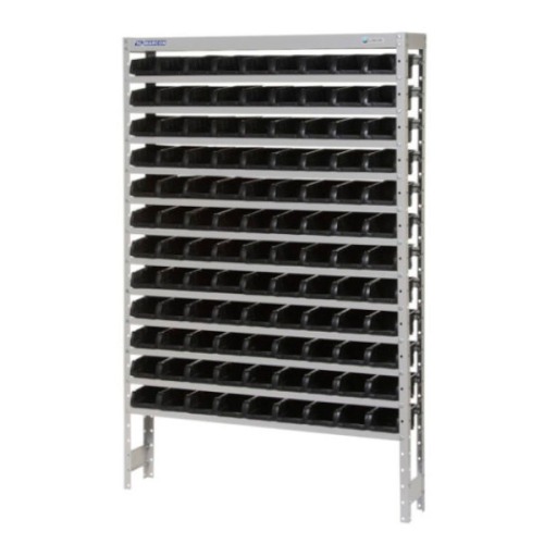 Estante met�lica com 108 gavetas n� 3 preta - EM108/3P