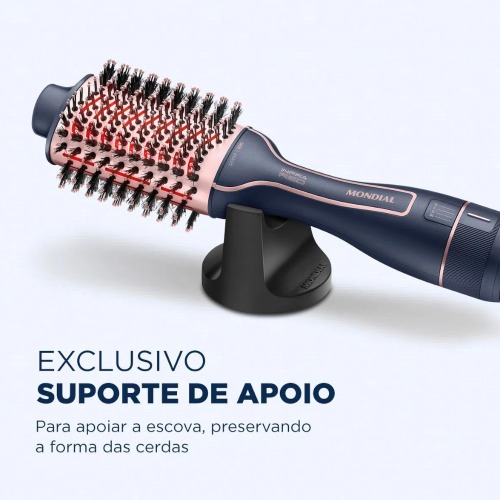 Escova secadora infrared 1200W 3 em 1 - ES-01-IR 110V/220V Escova secadora infrared 1200W 3 em 1 - ES-01-IR 110V/220V