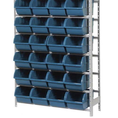 Estante metálica com 28 gavetas n° 7 azul EM28/7A Estante metálica com 28 gavetas n° 7 azul EM28/7A