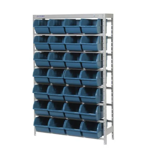 Estante metálica com 28 gavetas n° 7 azul - EF28/7A