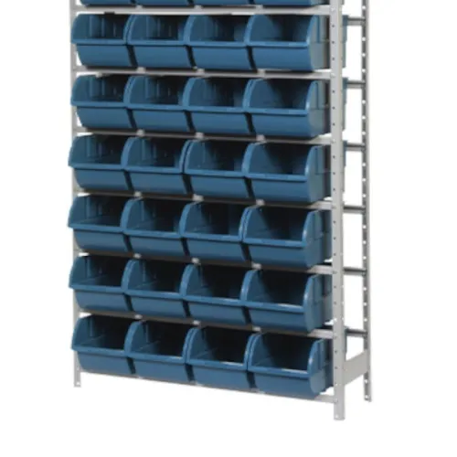 Estante metálica com 28 gavetas n° 7 azul - EF28/7A