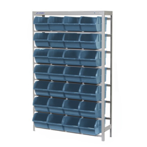 Estante metlica com 28 gavetas n 7 azul - EP28/7A