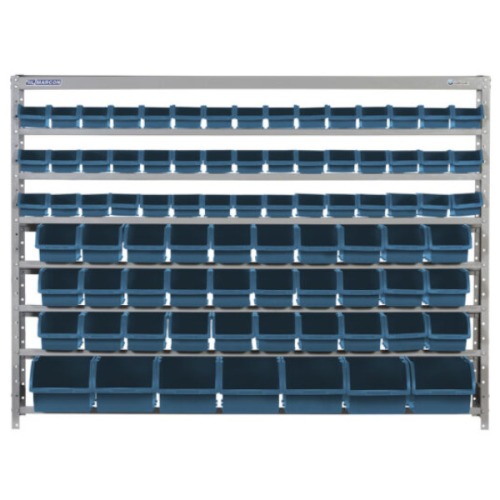 Estante metlica com 82 gavetas medidas diversas azul - EF82A