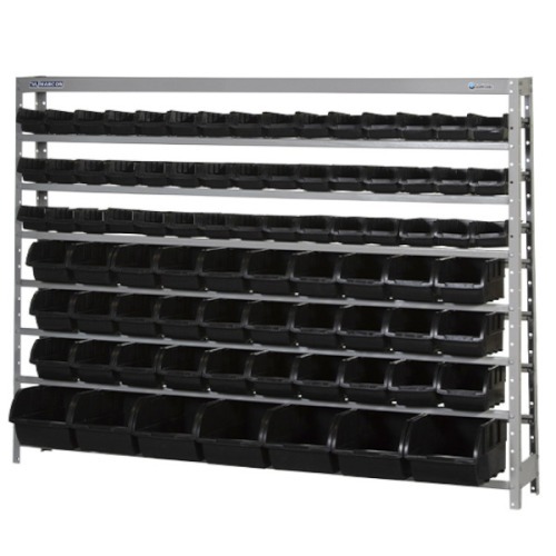 Estante met�lica com 82 gavetas preta medidas diversas - EP82P