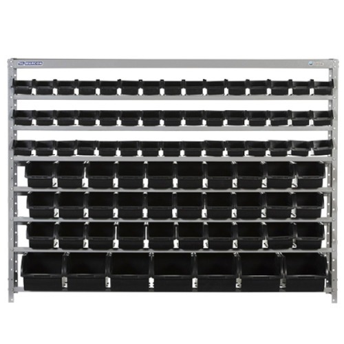 Estante met�lica com 82 gavetas preta medidas diversas - EP82P