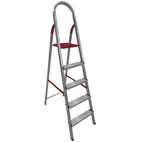 Escada de alumnio 5 degraus residencial - Prtica