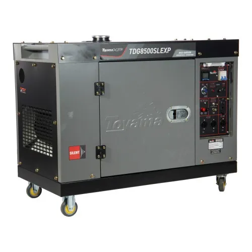 Gerador de energia 7 Kva a diesel cabinado bivolt partida elétrica com AVR - TDG8500SLEXP