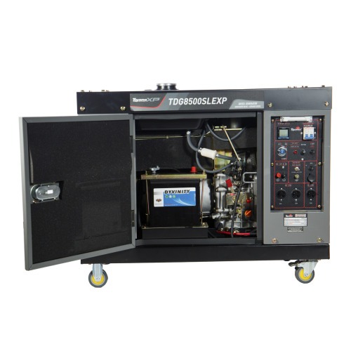 Gerador de energia 7 Kva a diesel cabinado bivolt partida elétrica com AVR - TDG8500SLEXP Gerador de energia 7 Kva a diesel cabinado bivolt partida elétrica com AVR - TDG8500SLEXP