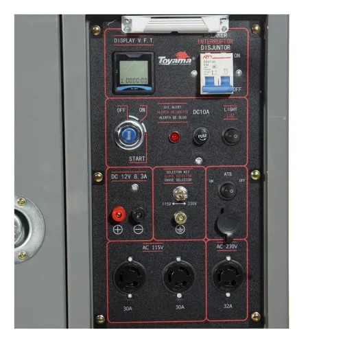 Gerador de energia 7 Kva a diesel cabinado bivolt partida elétrica com AVR - TDG8500SLEXP