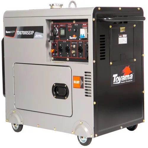 Gerador de energia 6 Kva a diesel cabinado bivolt partida elétrica com AVR - TDG7000SEXP  110V/220V
