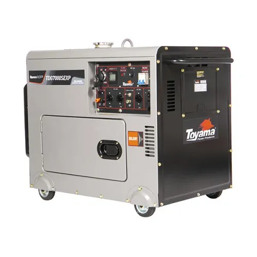 Gerador de energia 6 Kva a diesel cabinado bivolt partida elétrica com AVR - TDG7000SEXP  110V/220V