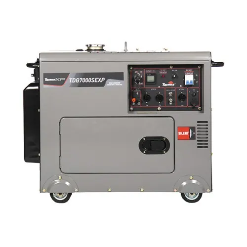 Gerador de energia 6 Kva a diesel cabinado bivolt partida elétrica com AVR - TDG7000SEXP  110V/220V