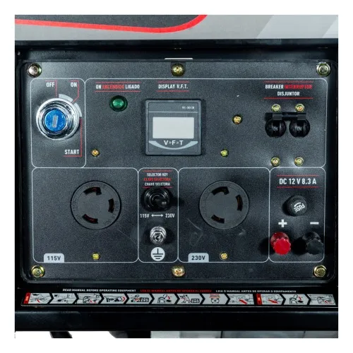 Gerador de energia 3,3 kva a diesel bivolt partida elétrica - TDG4000BXE  110V/220V