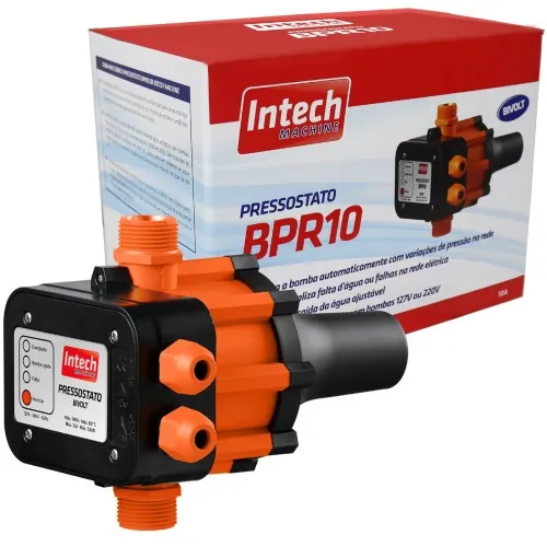 Controlador automático de pressão para bomba d'água - BPR10   110V/220V