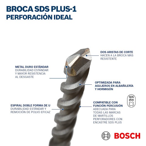 Broca de wídea para concreto 6 x 100 x 160 mm - SDS PLUS Broca de wídea para concreto 6 x 100 x 160 mm - SDS PLUS