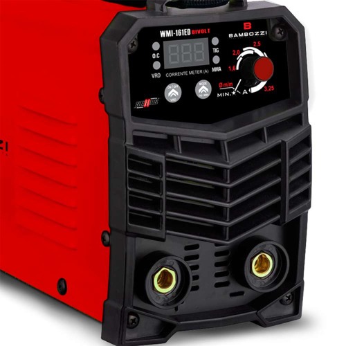 Inversora de solda digital 140A para eletrodo revestido + maleta - WMI 161ED  110V/220V Inversora de solda digital 140A para eletrodo revestido + maleta - WMI 161ED  110V/220V
