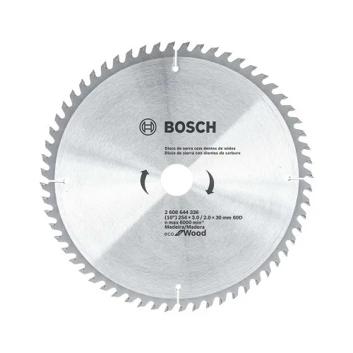 Disco de serra para madeira 254 x 30 mm 60 dentes - Eco for Wood