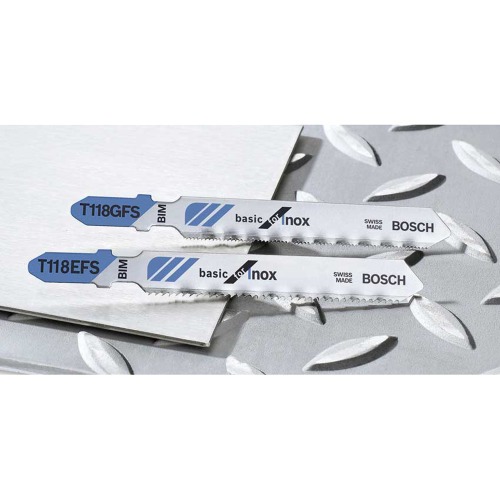 Lâmina serra tico tico 82.6 mm 32 D para aço inoxidável com 3 peças - Basic For Inox Lâmina serra tico tico 82.6 mm 32 D para aço inoxidável com 3 peças - Basic For Inox