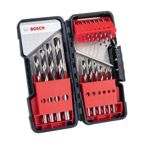 Jogo de brocas para metal 1 a 10 mm 18 pe�as com estojo - HSS-PointTeQ