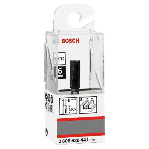 Fresa paralela dupla 8 x 19,6 mm haste 6 mm - Standard