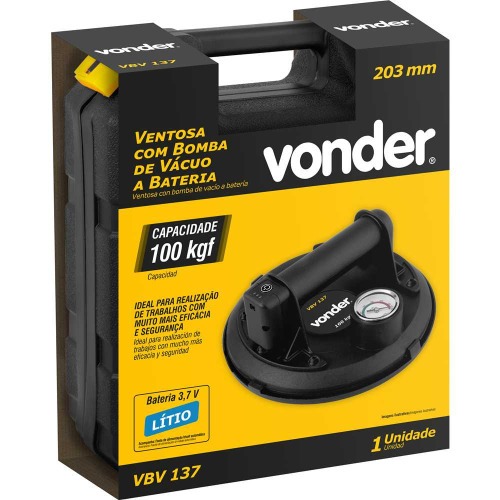 Ventosa com bomba de vácuo a bateria 3,7V com maleta Ventosa com bomba de vácuo a bateria 3,7V com maleta