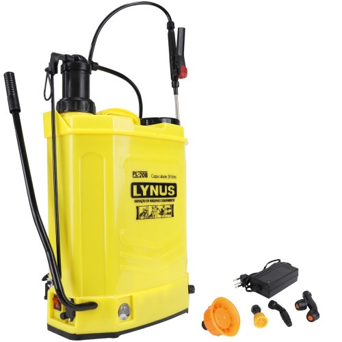 Pulverizador costal manual e a bateria 12V 20 litros com 4 bicos - PL-20B 110V/220V Pulverizador costal manual e a bateria 12V 20 litros com 4 bicos - PL-20B 110V/220V