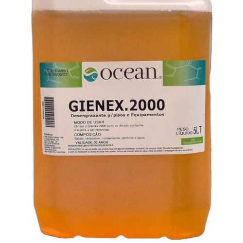 Desengraxante para limpeza de pisos e equipamentos 5 litros - 2000 Desengraxante para limpeza de pisos e equipamentos 5 litros - 2000