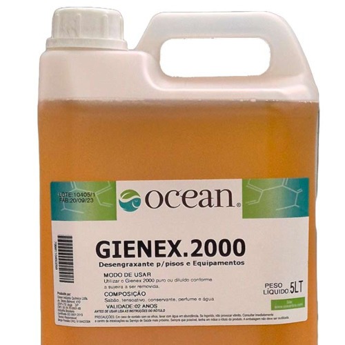 Desengraxante para limpeza de pisos e equipamentos 5 litros - 2000 Desengraxante para limpeza de pisos e equipamentos 5 litros - 2000