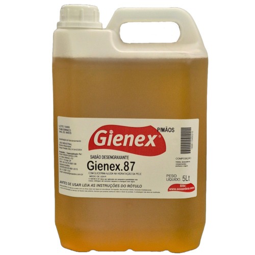 Sabão desengraxante para remoção de graxas 5 litros - 87 Sabão desengraxante para remoção de graxas 5 litros - 87