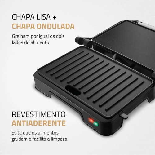 Sanduicheira Grill antiaderente 1000W Press duo 180-PG -01-180  110V Sanduicheira Grill antiaderente 1000W Press duo 180-PG -01-180  110V