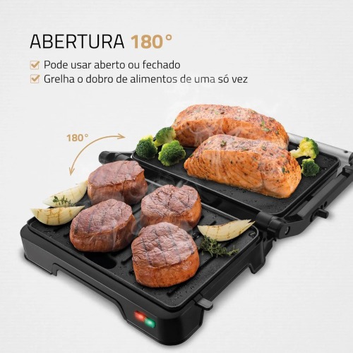Sanduicheira Grill antiaderente 1000W Press duo 180-PG -01-180  110V Sanduicheira Grill antiaderente 1000W Press duo 180-PG -01-180  110V