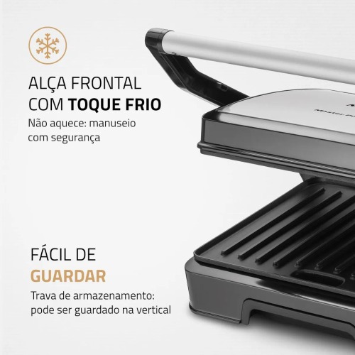 Sanduicheira Grill antiaderente 1000W Press duo 180-PG -01-180  220V
