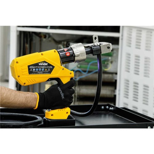 Alicate crimpador hidrulico a bateria 18V com 2 baterias e acessrios - ACV 400B  110V/220V