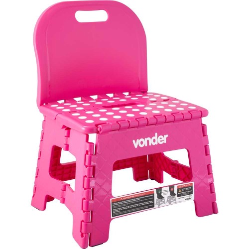 Banqueta plstica dobrvel altura 220 mm com encosto