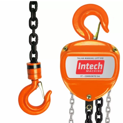 Talha manual com capacidade de 1.000 kg e 5 metros de corrente - LIFT510 Talha manual com capacidade de 1.000 kg e 5 metros de corrente - LIFT510