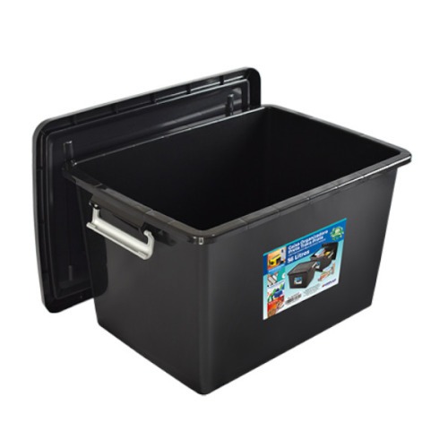 Caixa organizadora tampa com trava 56 litros - 25793 Caixa organizadora tampa com trava 56 litros - 25793