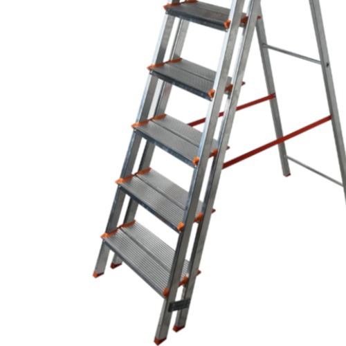 Escada de alumnio com 6 degraus duplos residencial - EMD006	