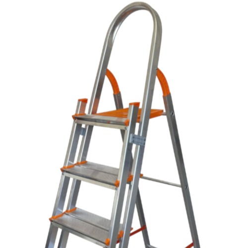 Escada de alumínio com 5 degraus duplos residencial - EMD005 Escada de alumínio com 5 degraus duplos residencial - EMD005